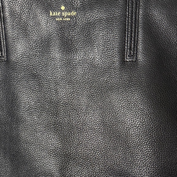 Kate Spade Large Pebbled Black Leather Tote - Picture 3 of 13